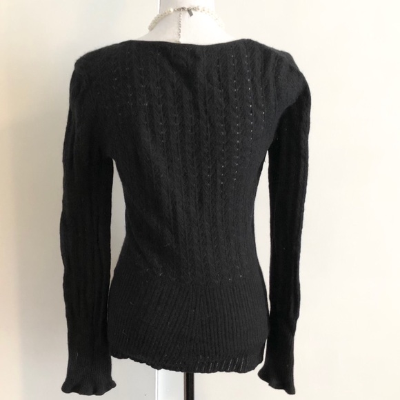 Women’s Express Pointelle Angora Sweater Medium - Picture 7 of 11